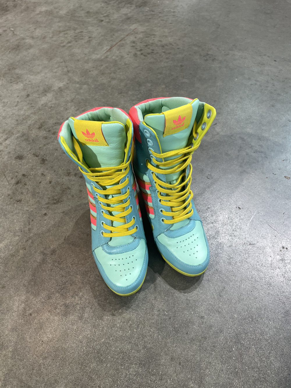 Jeremy Scott x Adidas High Heel Sneakers Size 6